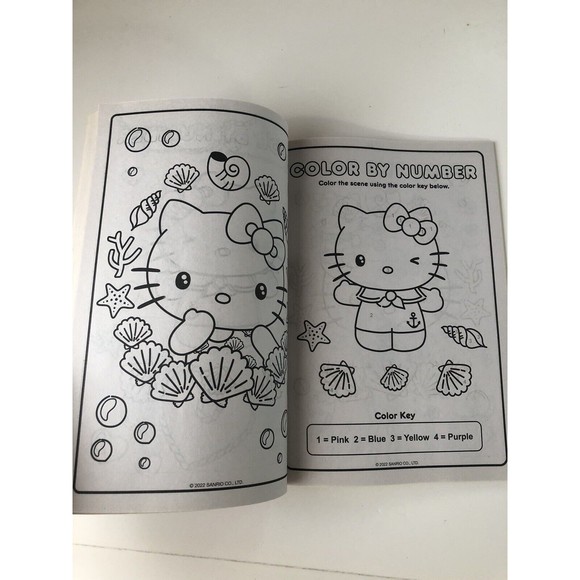 Hello Kitty Coloring & Activity Book for Kids 80 pages with a Memory Game Bonus! - Picture 5 of 7